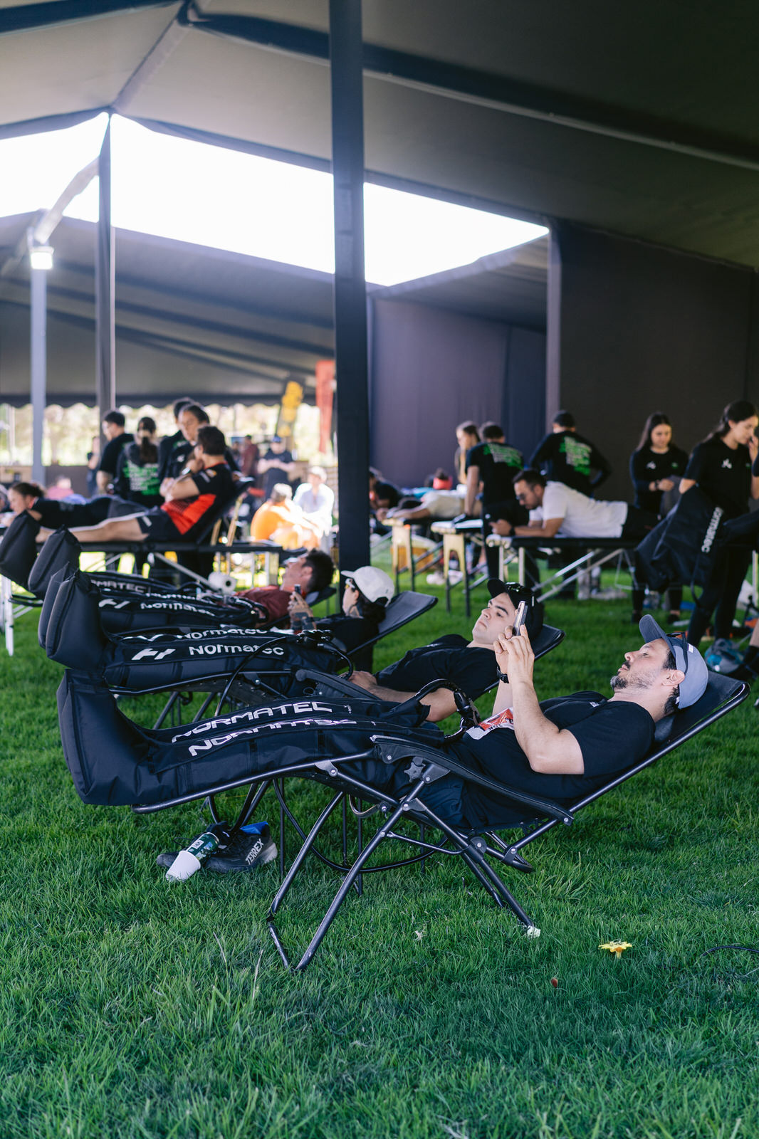 Kifit TNF Endurance Trail 2025 — carpa recuperacion vista general