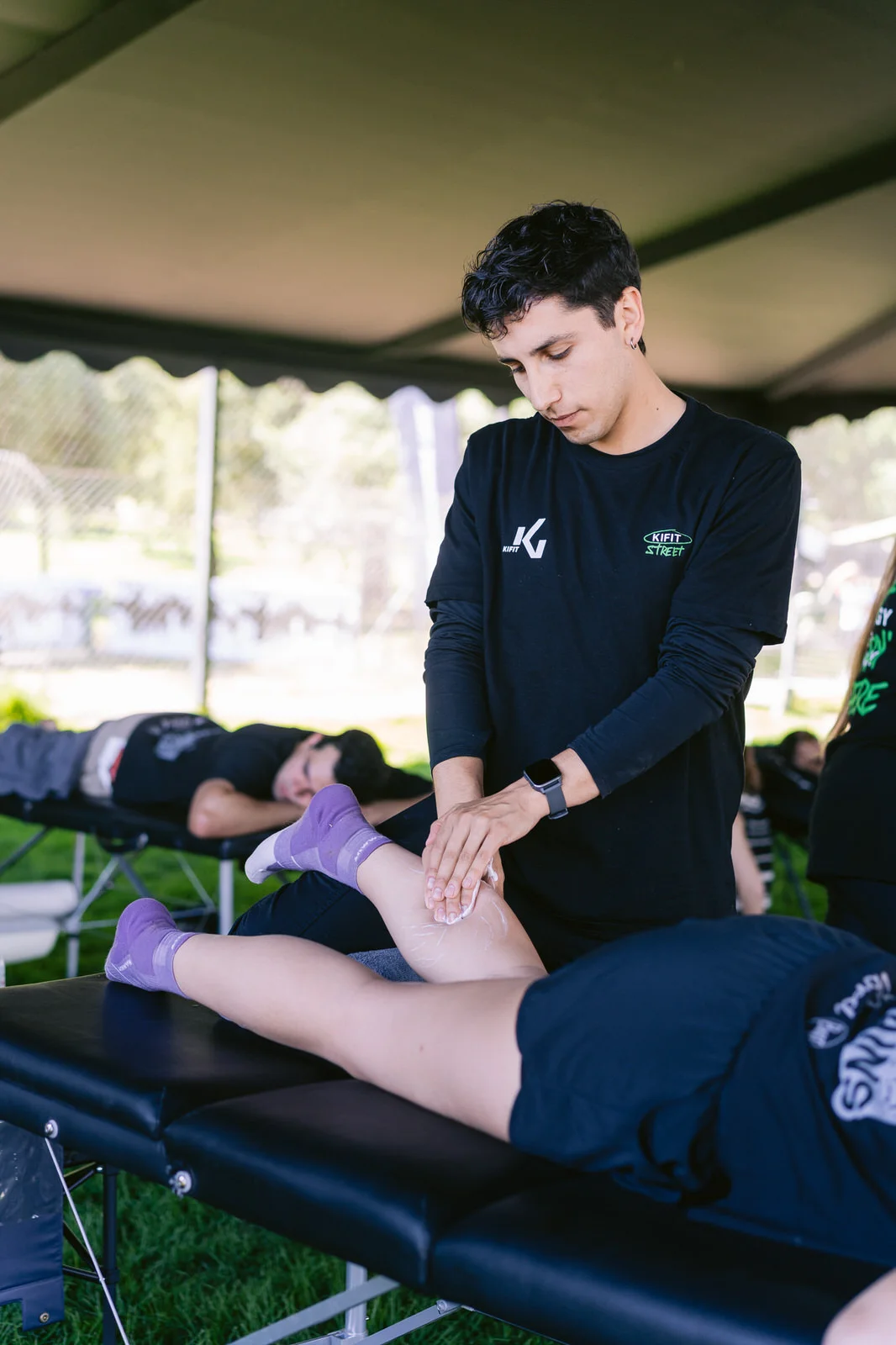 Kifit TNF Endurance Trail 2025 — terapeuta tratamiento pierna 3