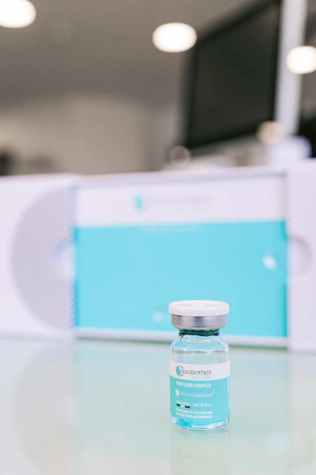 CDM Medical — Purasomes producto ampolla azul