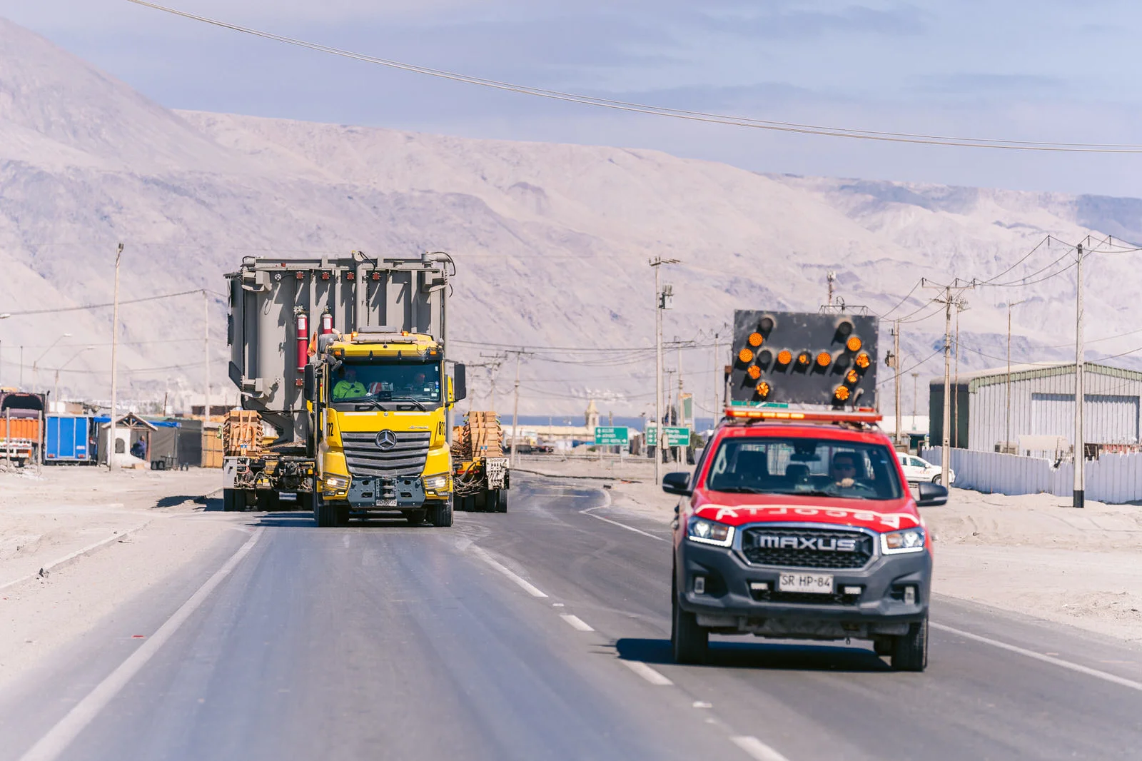 WEG Transformador Antofagasta — convoy carretera transformador 1
