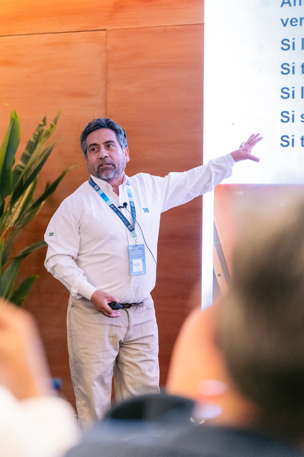 Ponente lateral Seminario WEG Concepción