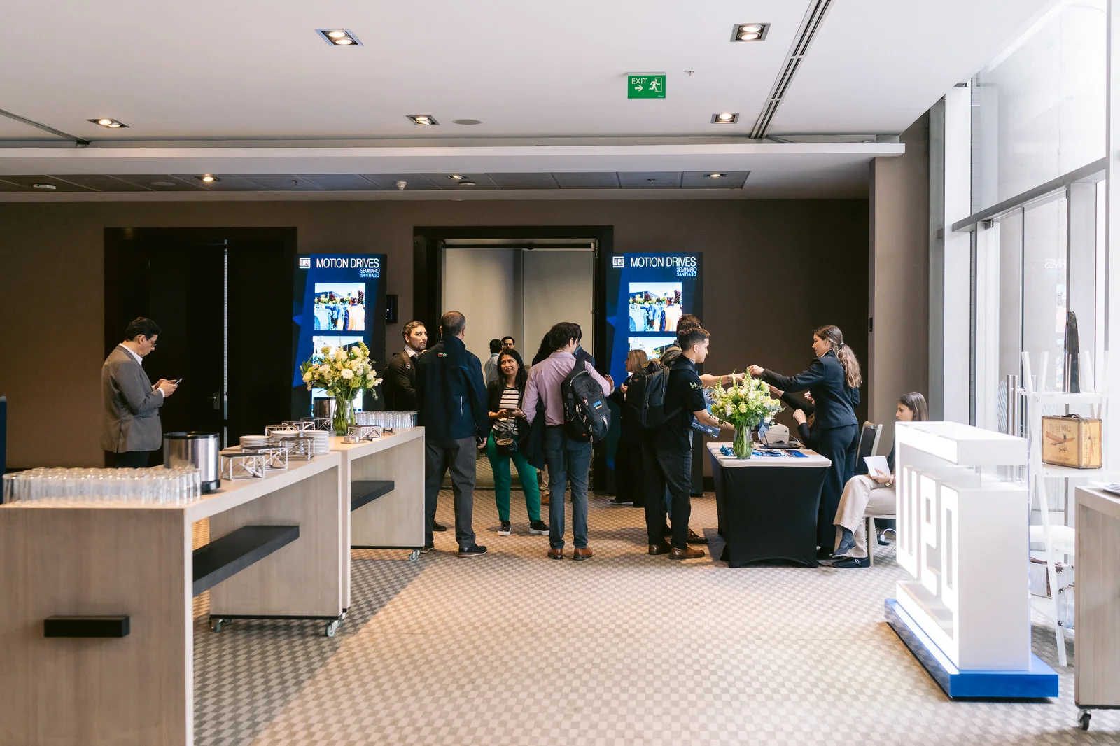 Lobby registro Seminario WEG Santiago